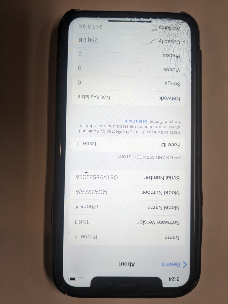 iPhone X - 256GB (SLIGHTLY CRACKED SCREEN) - photo 2