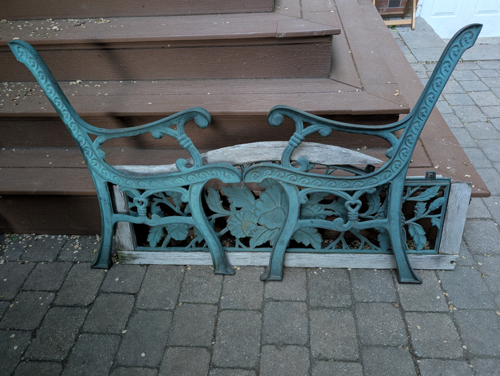 Vintage Garden Bench Frame Only