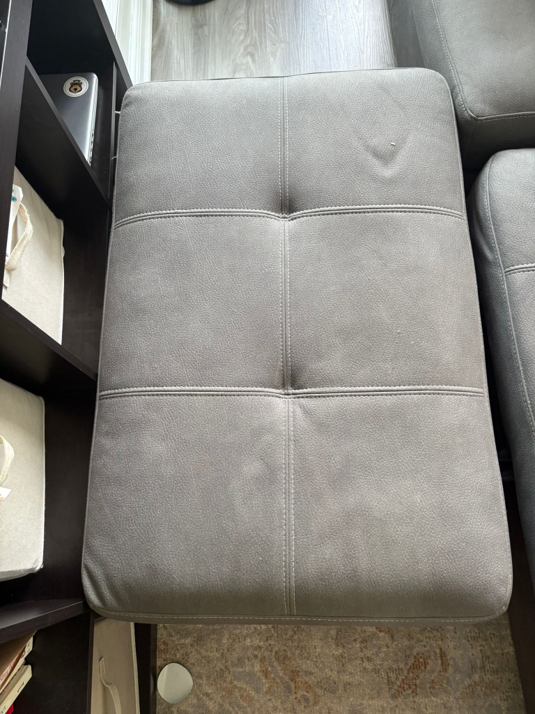 Grey Sectional Sofa with Ottoman Storage - photo 5