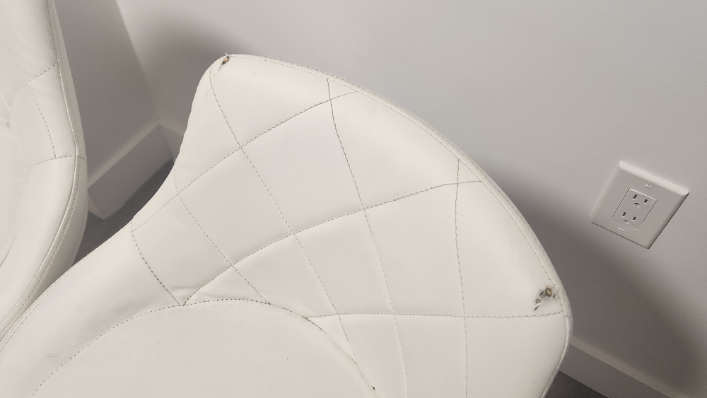 Set of 2 White Bar Stools - photo 3