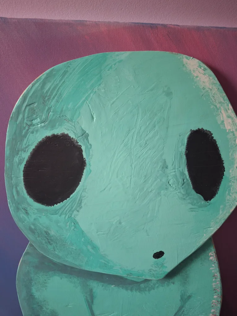 Handmade Kodama Spirit Painting on wood image indicator(5)