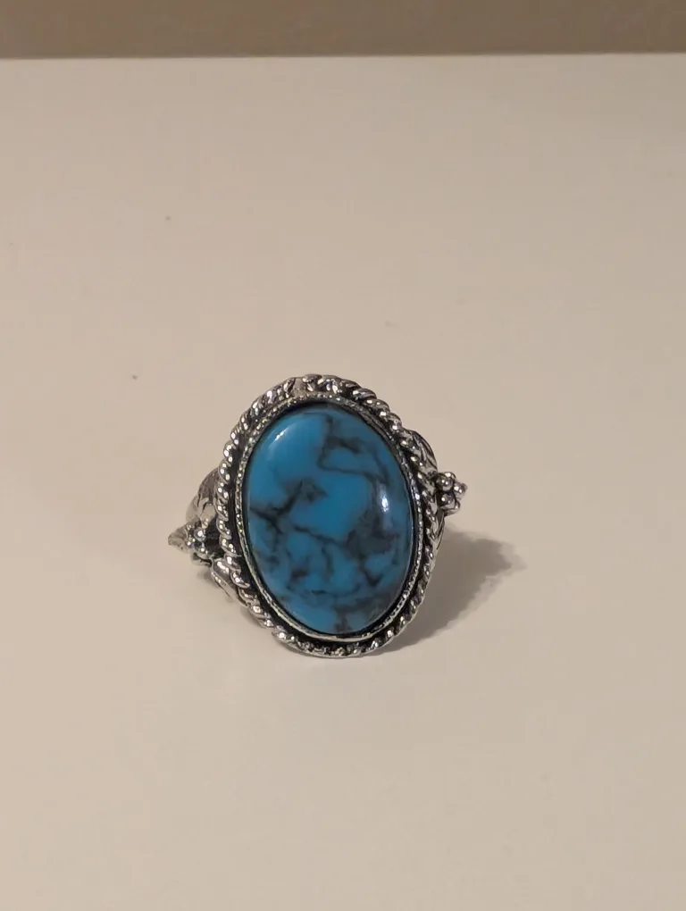 Turquoise Stone Ring thumbnail