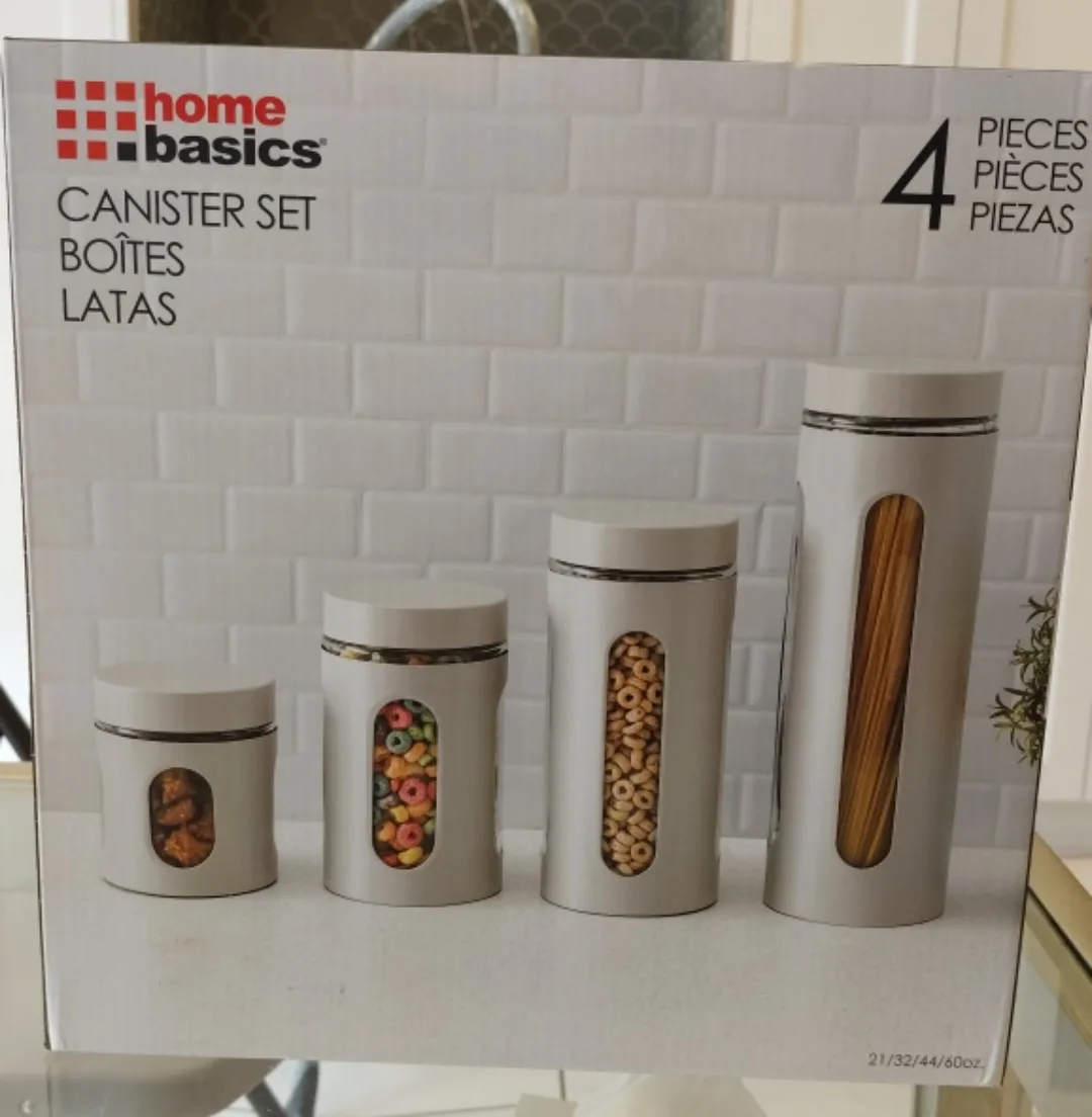 Home Basics 4-Piece Canister Set thumbnail