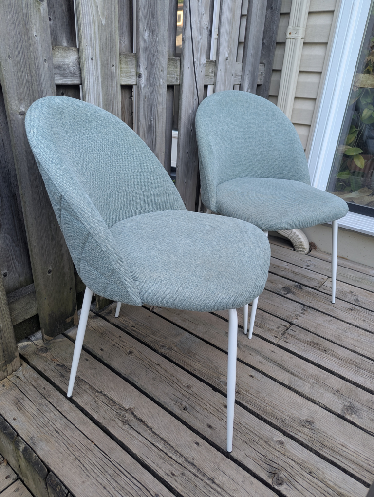 Pair of Teal Accent Chairs - photo 2