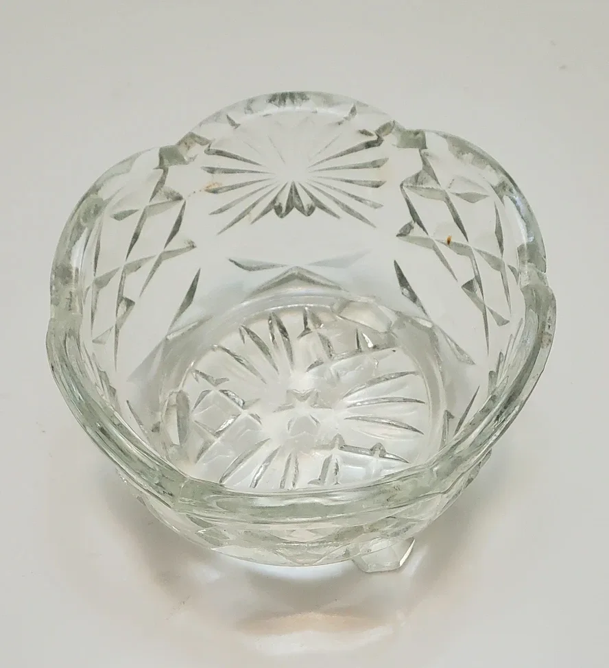 Vintage Clear Glass Bowl image indicator(2)