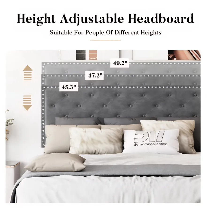 Wayfair King Size Velvet Bedframe image indicator(4)
