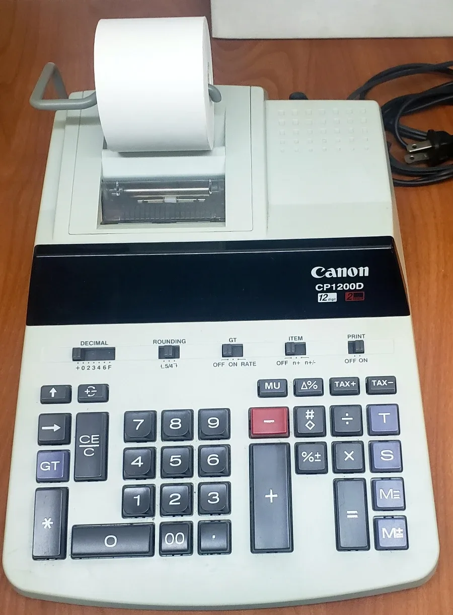 Canon Commercial Desktop Printing Calculator image indicator(2)