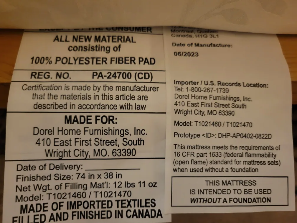 Twin futon wood frame with foldable foam mattress image indicator(7)