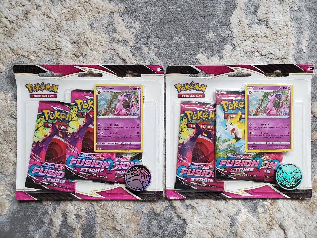 pokemon: Fusion Strike 3 pack blisters thumbnail