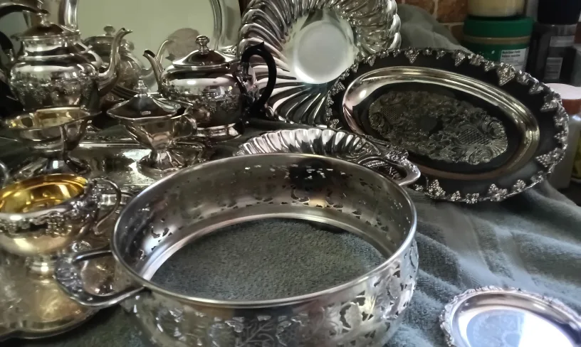 Stunning Full Collection of Silver Plated Serving Pieces image indicator(5)