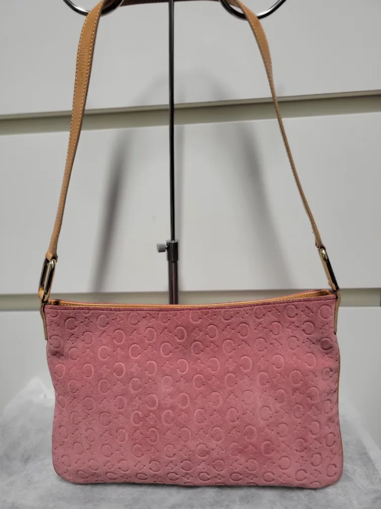 Celine Pink Suede Shoulder Bag image indicator(2)