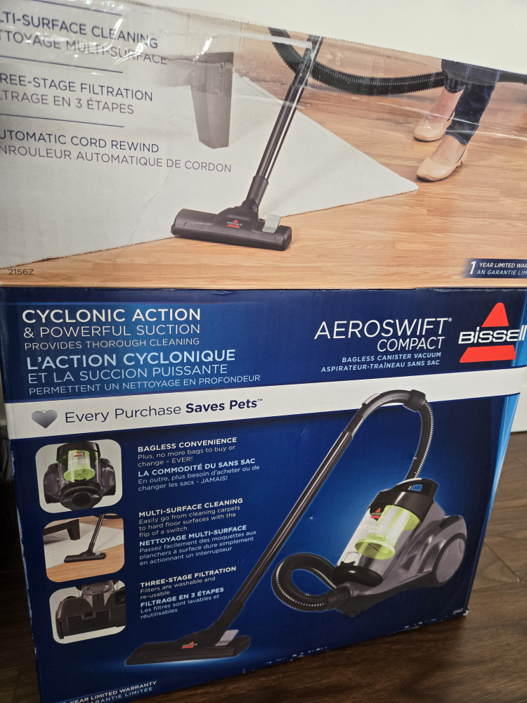 Bissell AeroSwift Compact Bagless Canister Vacuum - photo 2