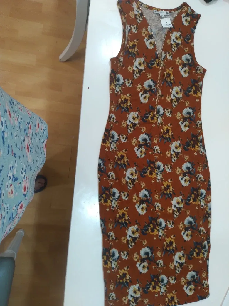 Iris Floral Print Dress - Size M thumbnail