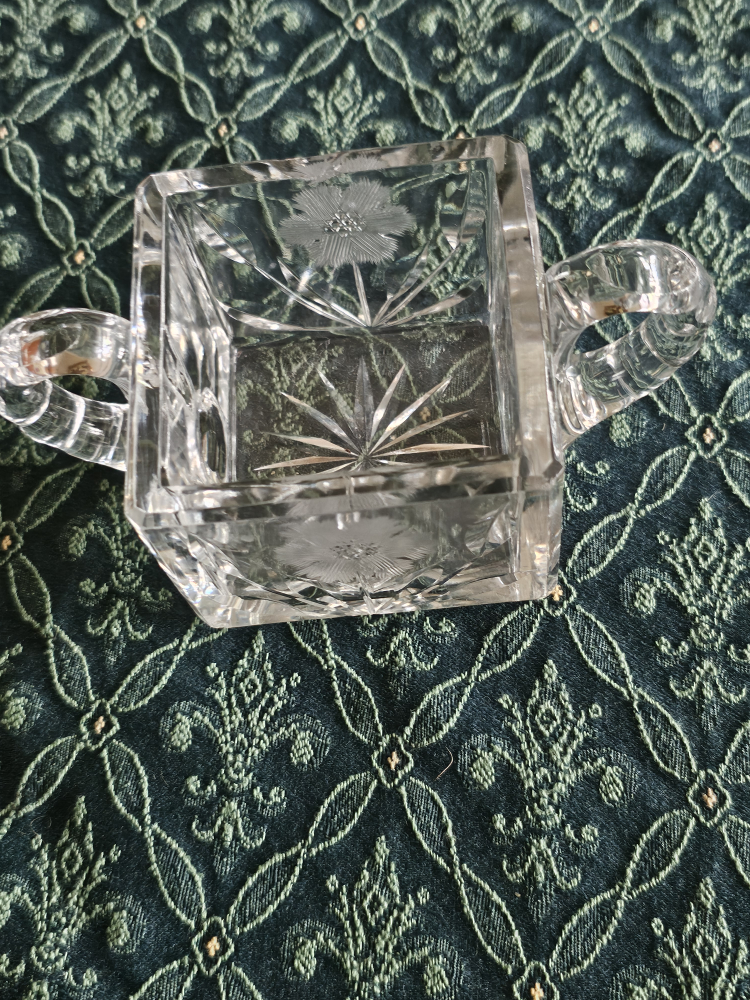 Etched Cristal Cream and Sugar Set - photo 2