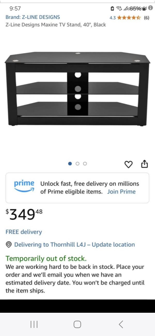 Z-Line Designs Maxine TV Stand - photo 2