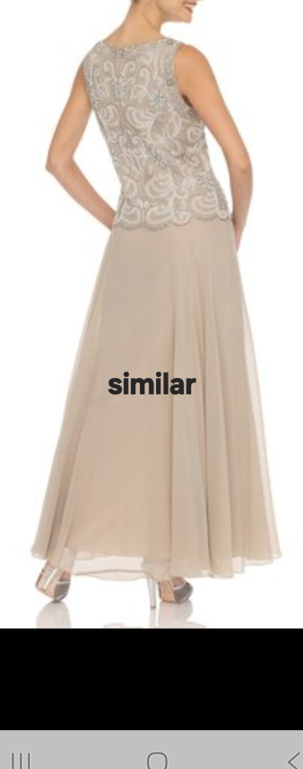 Elegant beige gown - photo 3