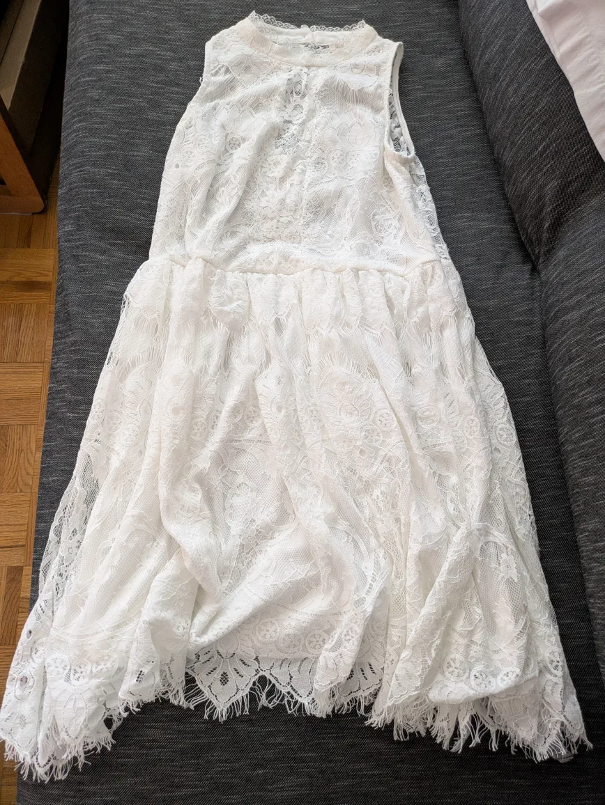 Rebellion White Lace Dress thumbnail