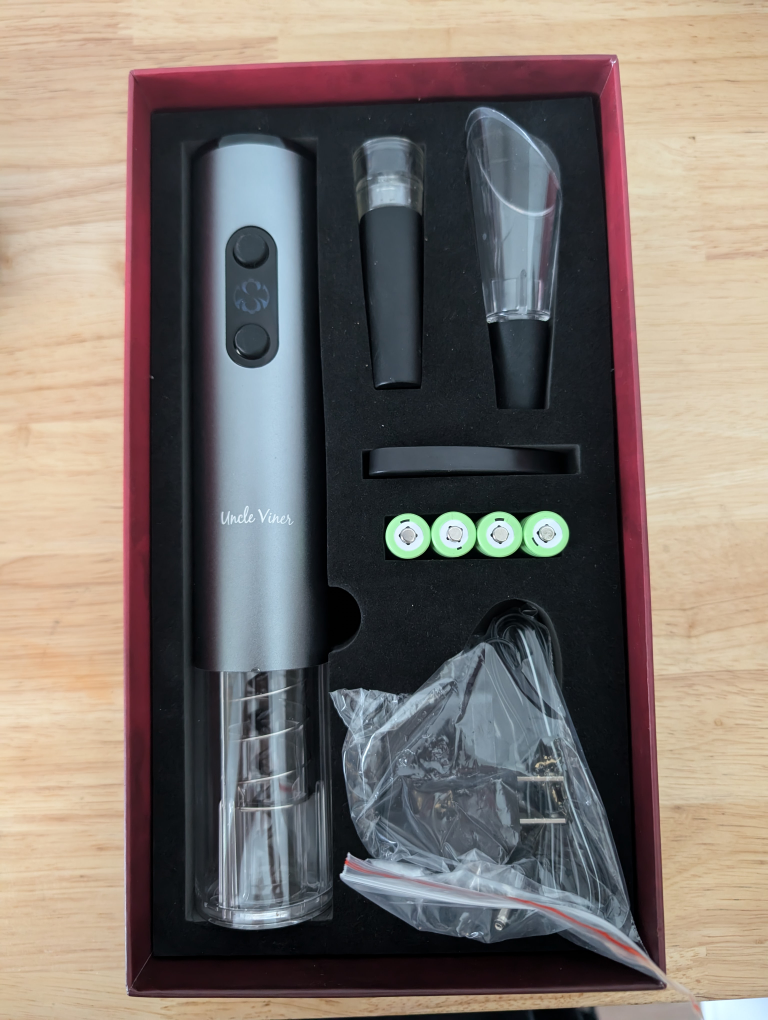 Uncle Viner Electric Wine Opener Set