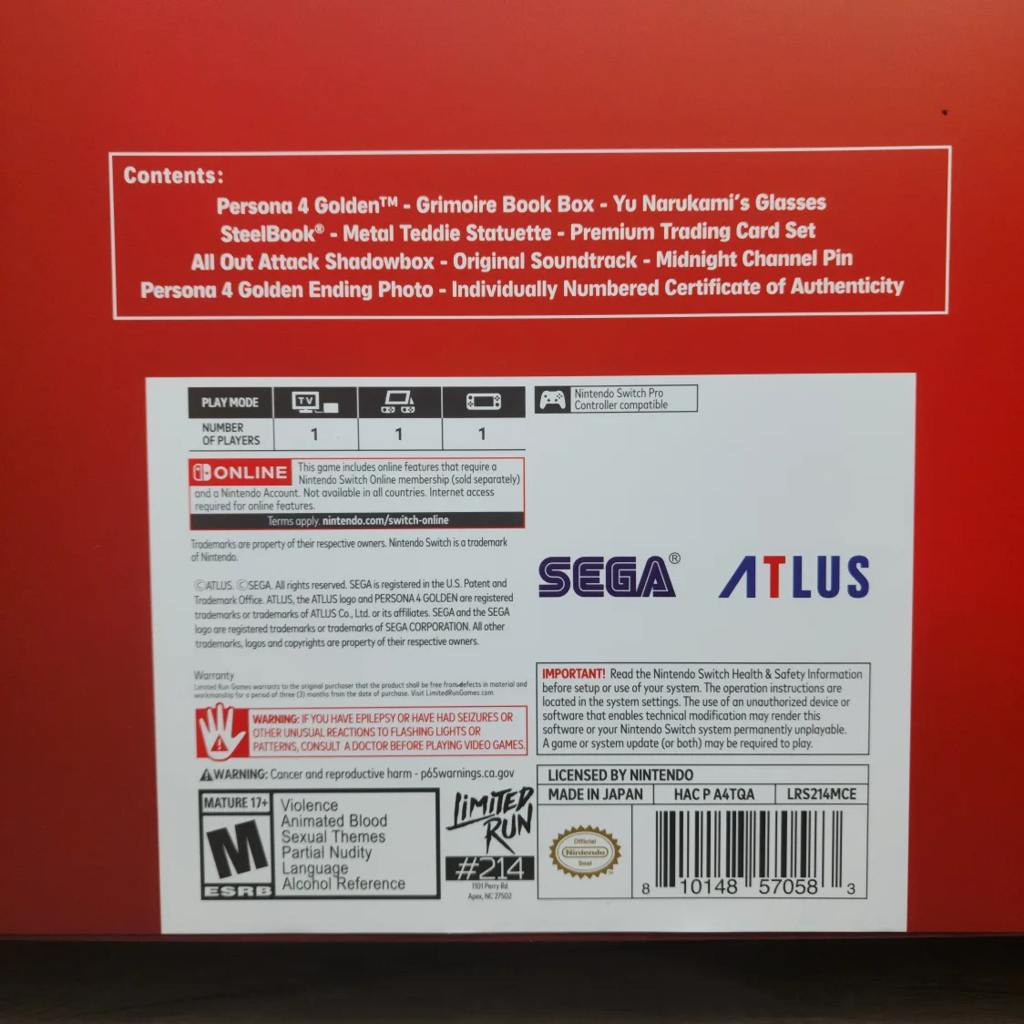 New Persona 4 Golden Limited Run Box Set - Nintendo Switch image indicator(2)
