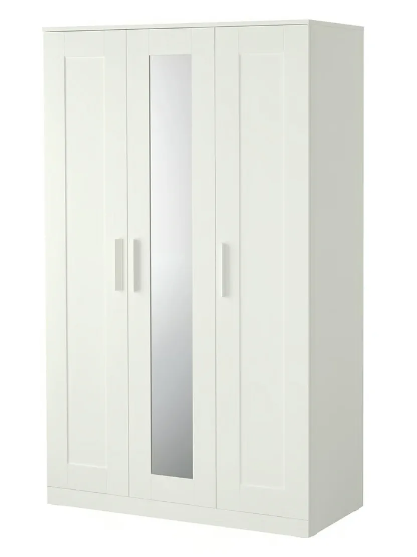 White Wardrobe with Mirror thumbnail
