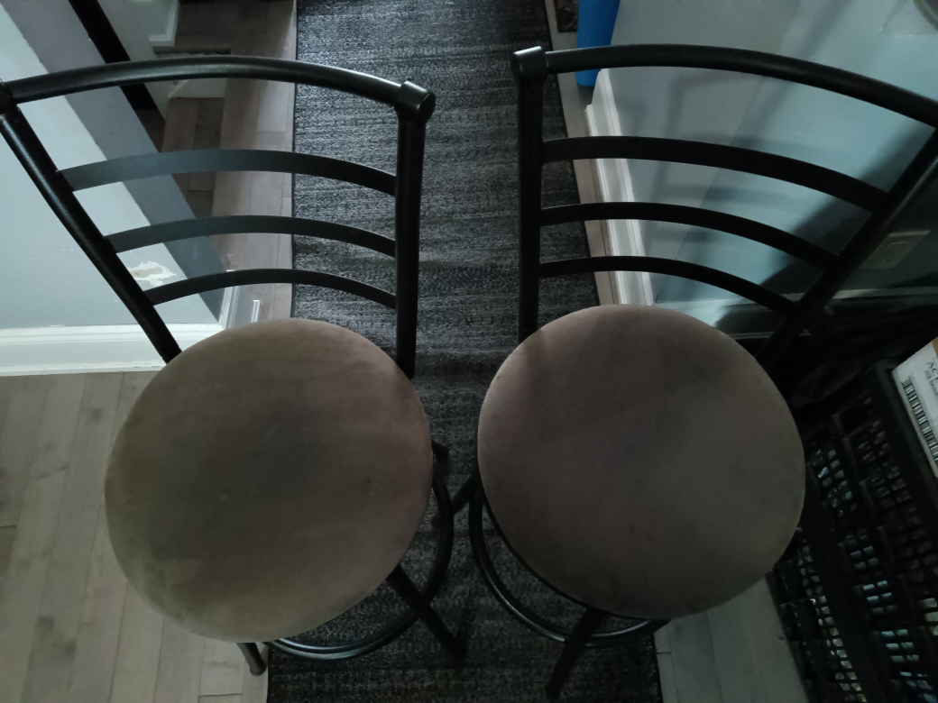 Set of Two Swivel Bar Stools