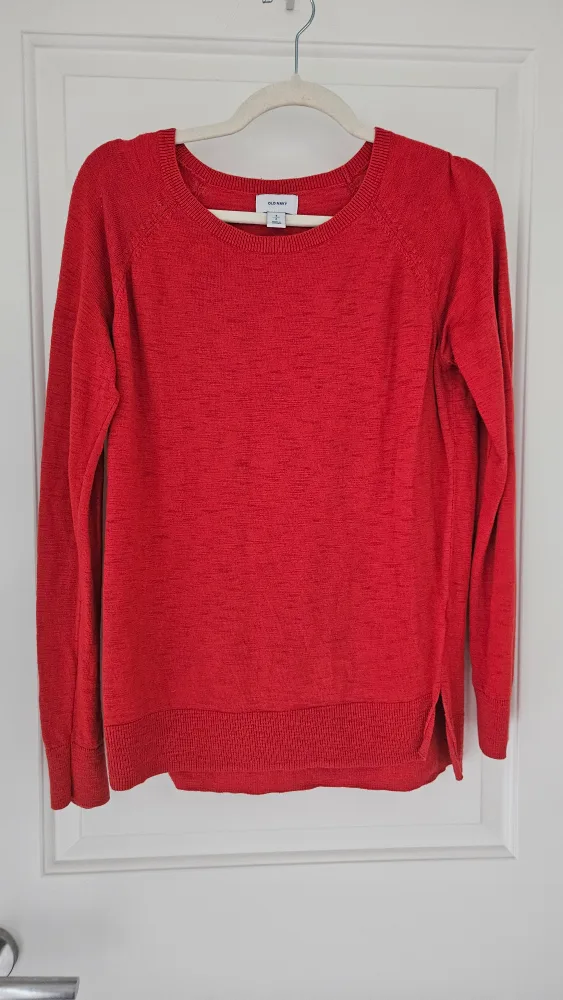 Old Navy Orange Crewneck Sweater - Small image indicator(4)