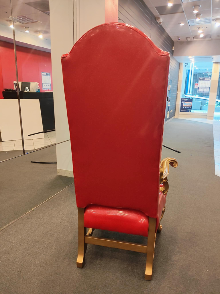 Red & Gold Accent Chair - photo 4
