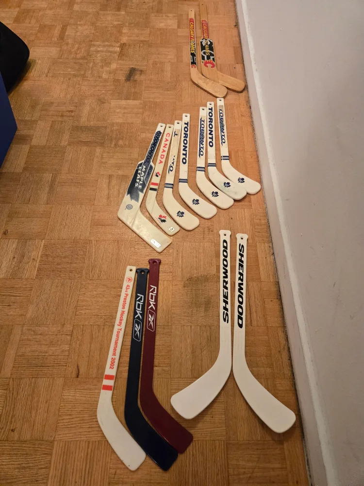 Vintage Hockey Mini-Sticks and mini sticks net thumbnail