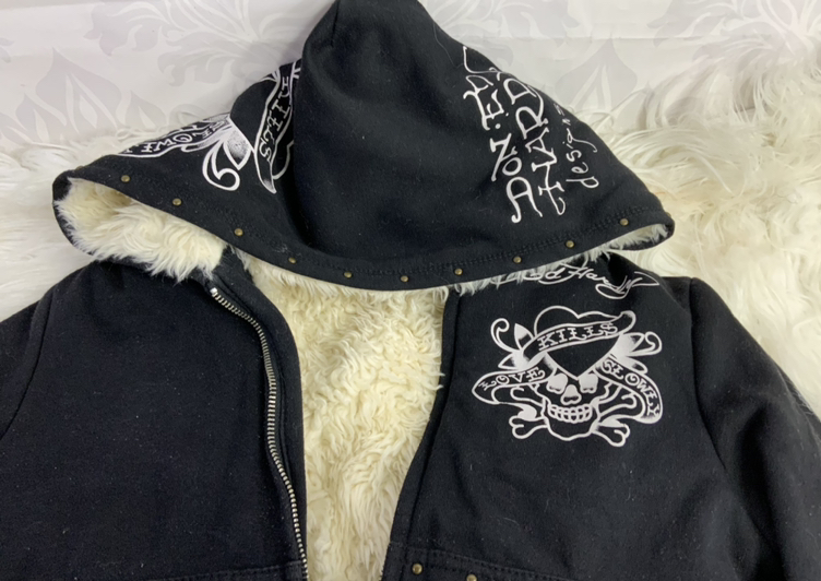 Ed hardy women’s furr hoodie - photo 5