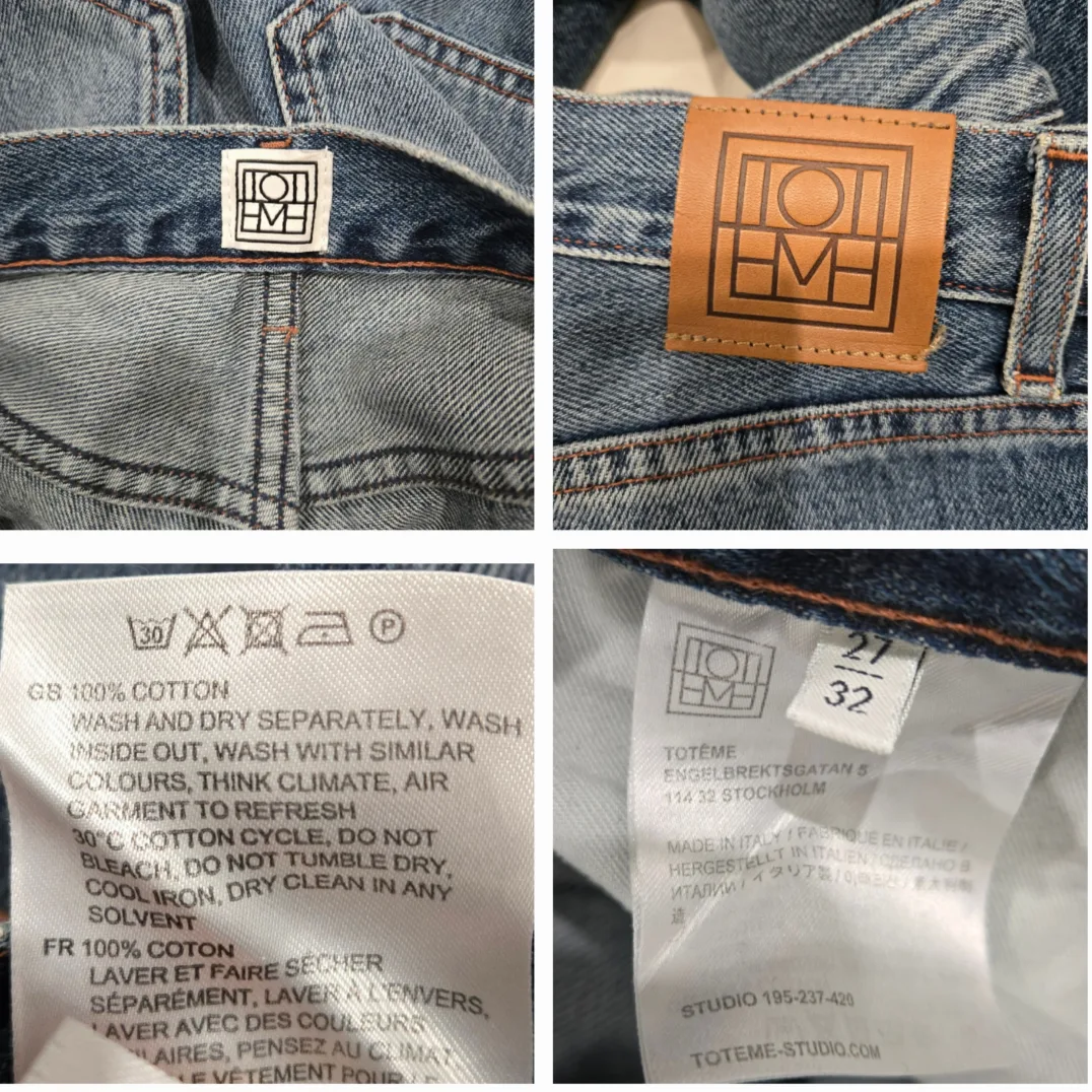 Toteme Vintage Studio Straight-Leg Jeans Size 27 image indicator(8)