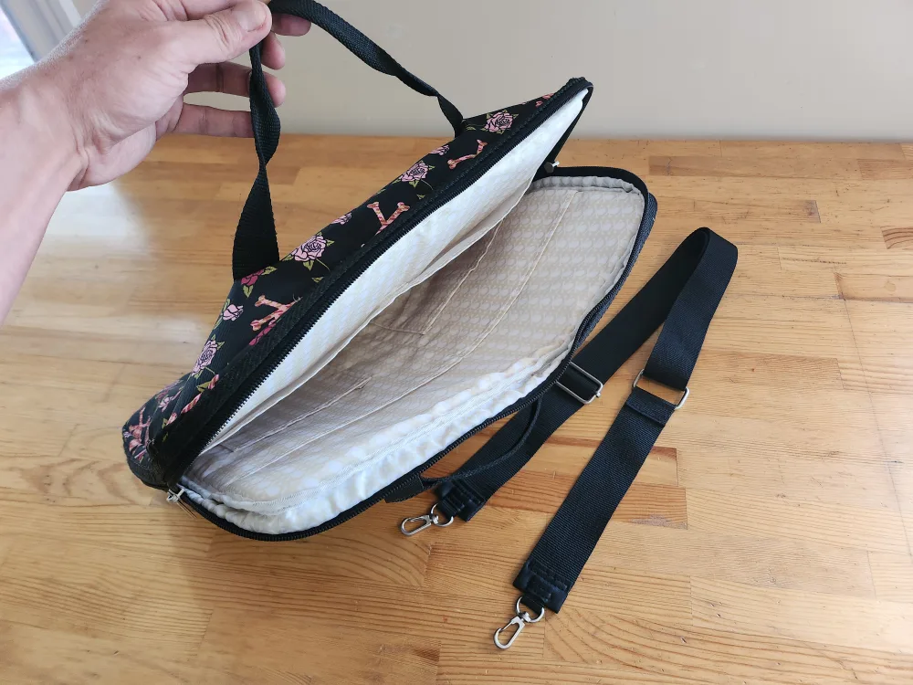 Floral Skull Laptop Bag 18" 🥕 image indicator(3)