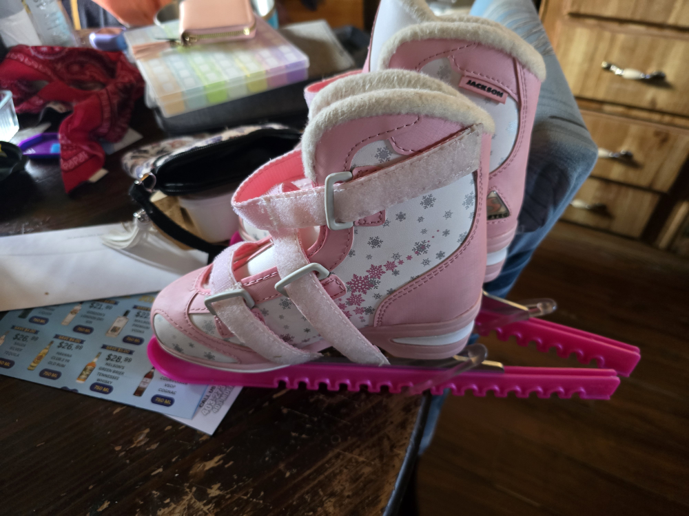 Jackson Pink & White Girls Ice Skates 3 kids - photo 2