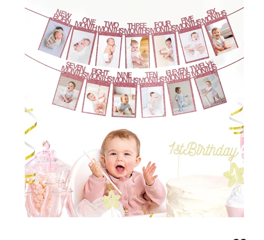 Baby's First Year Photo Banner 🥕 - photo 2
