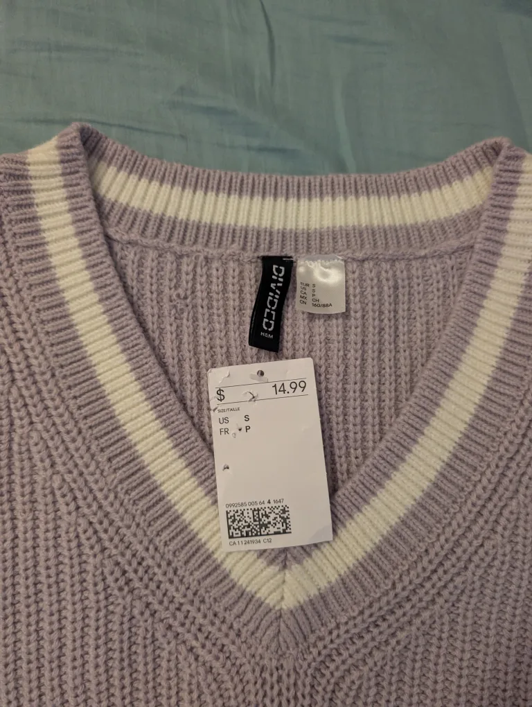 NEW H&M Sweater Vest - Size Small image indicator(2)