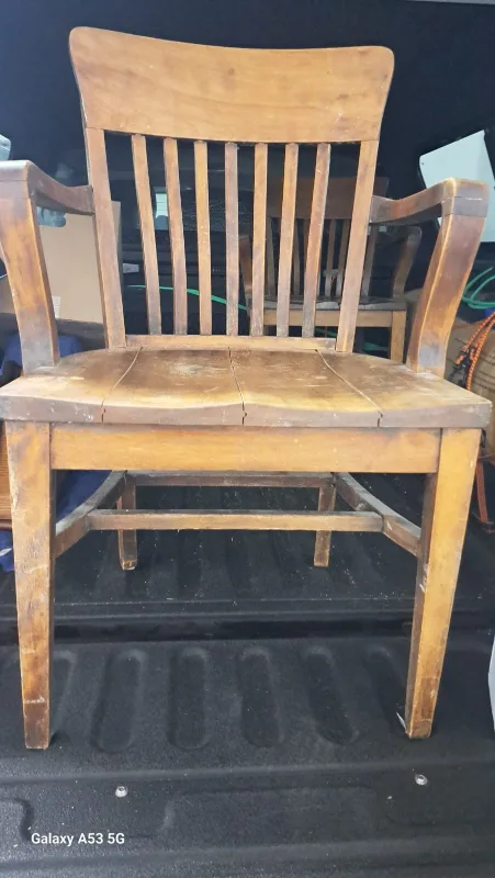 LAST weekend!! Vintage Wood Chairs image indicator(9)