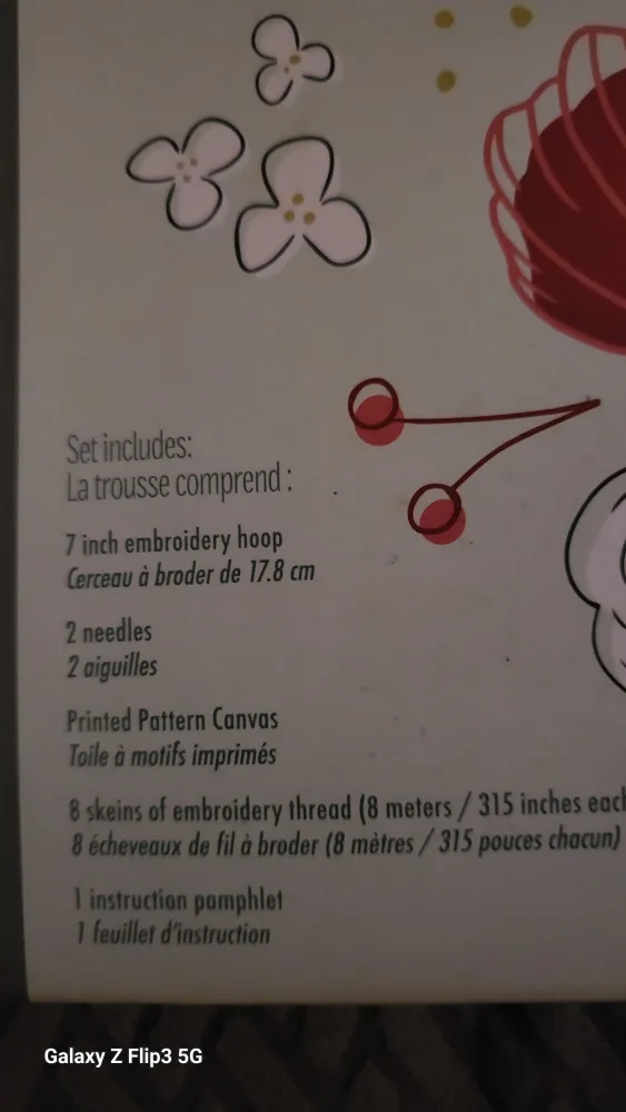 Craft Crush Winter Flower Embroidery Kit #freecycle image indicator(2)