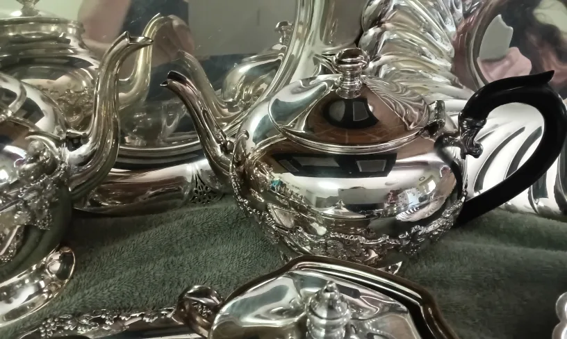 Stunning Full Collection of Silver Plated Serving Pieces image indicator(6)