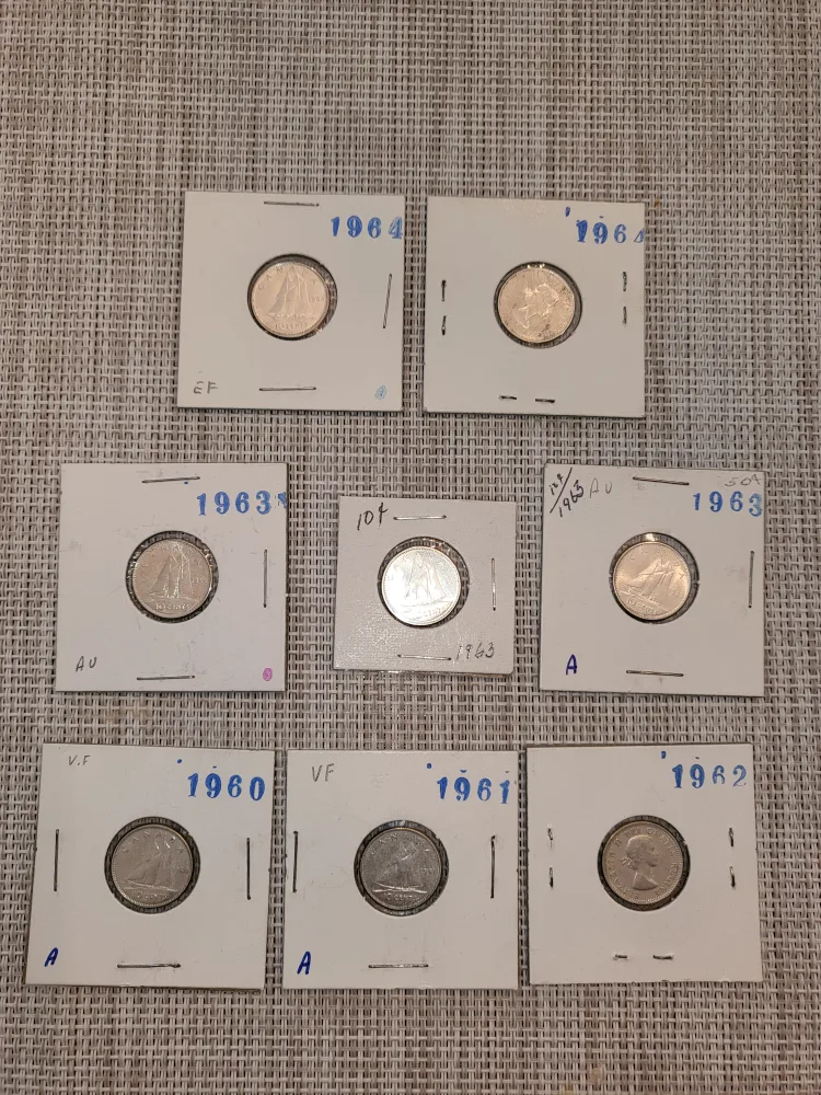 Canadian Dimes 1960 to 1964 image indicator(2)