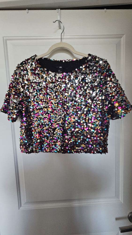 H&M Sequin Top - Size Small (4)
