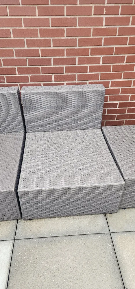 4 Piece Outdoor Wicker Sofa Set with Table (no cushions) image indicator(3)