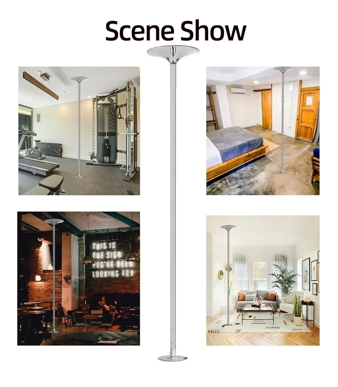 Prior Fitness Portable Dancing Pole image indicator(2)