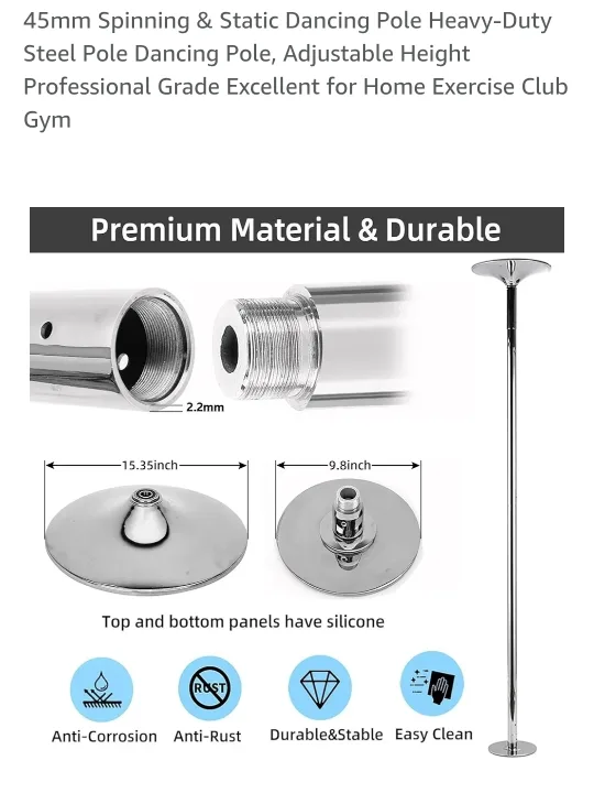 Prior Fitness Portable Dancing Pole image indicator(3)