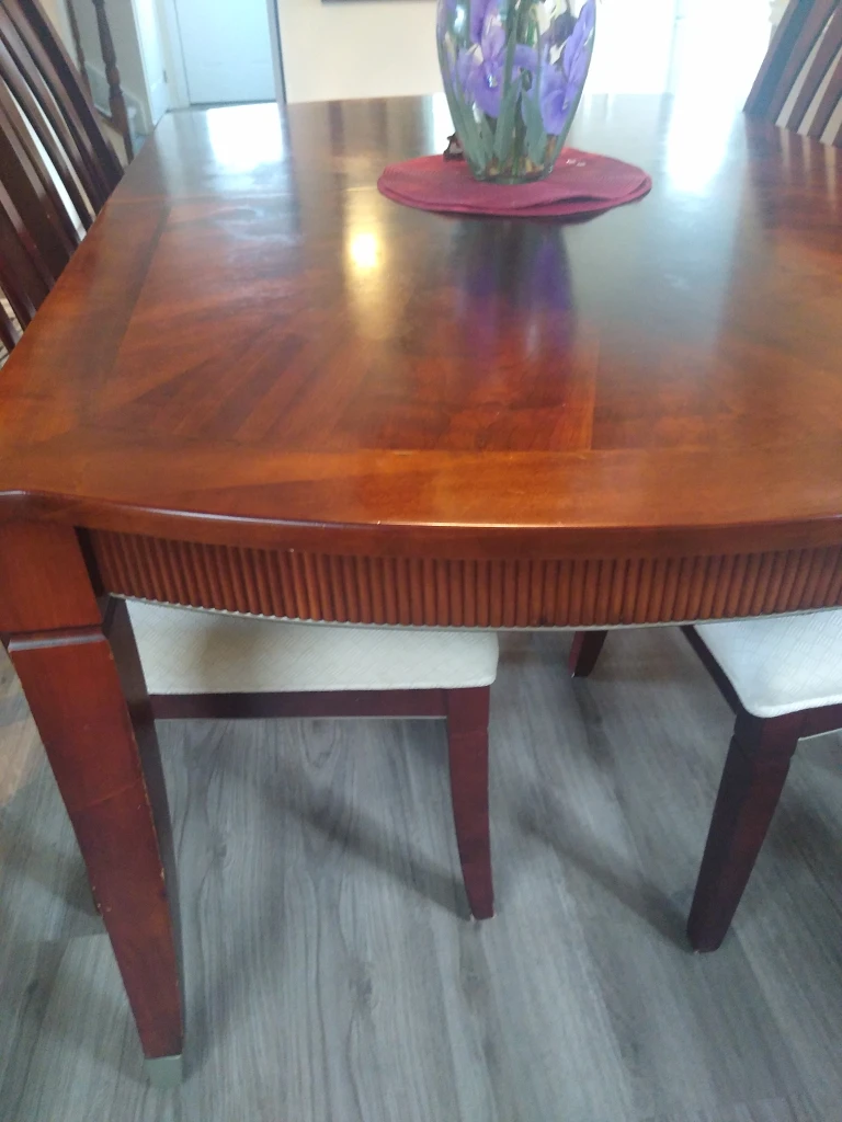Wooden Dining Table & Chairs Set - photo 3