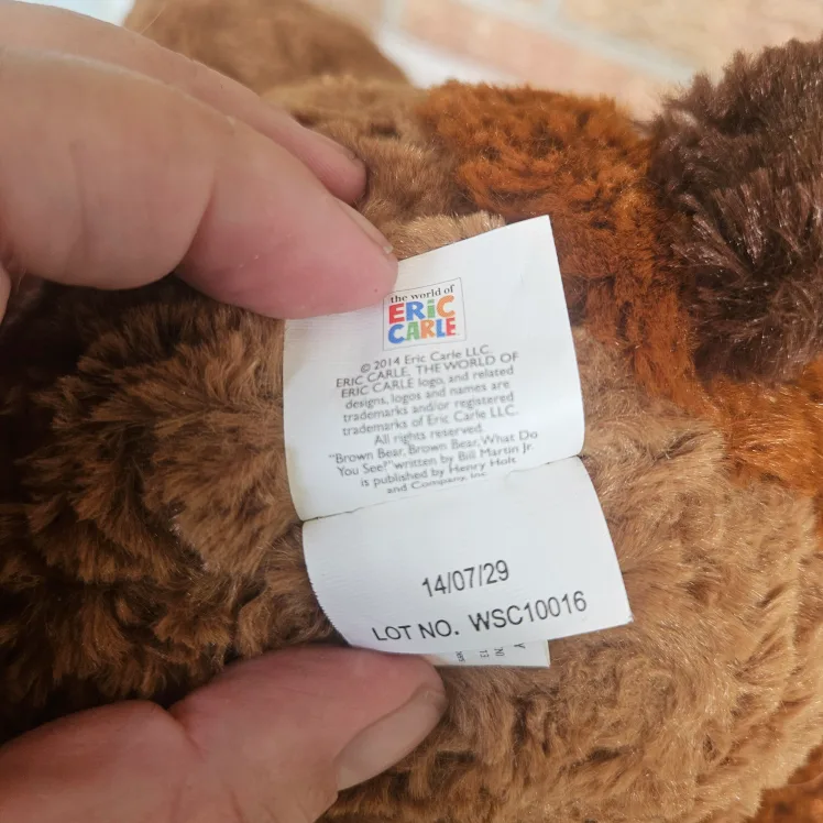 Zoobies Eric Carle Brown Bear Plush Storybook 11" image indicator(4)