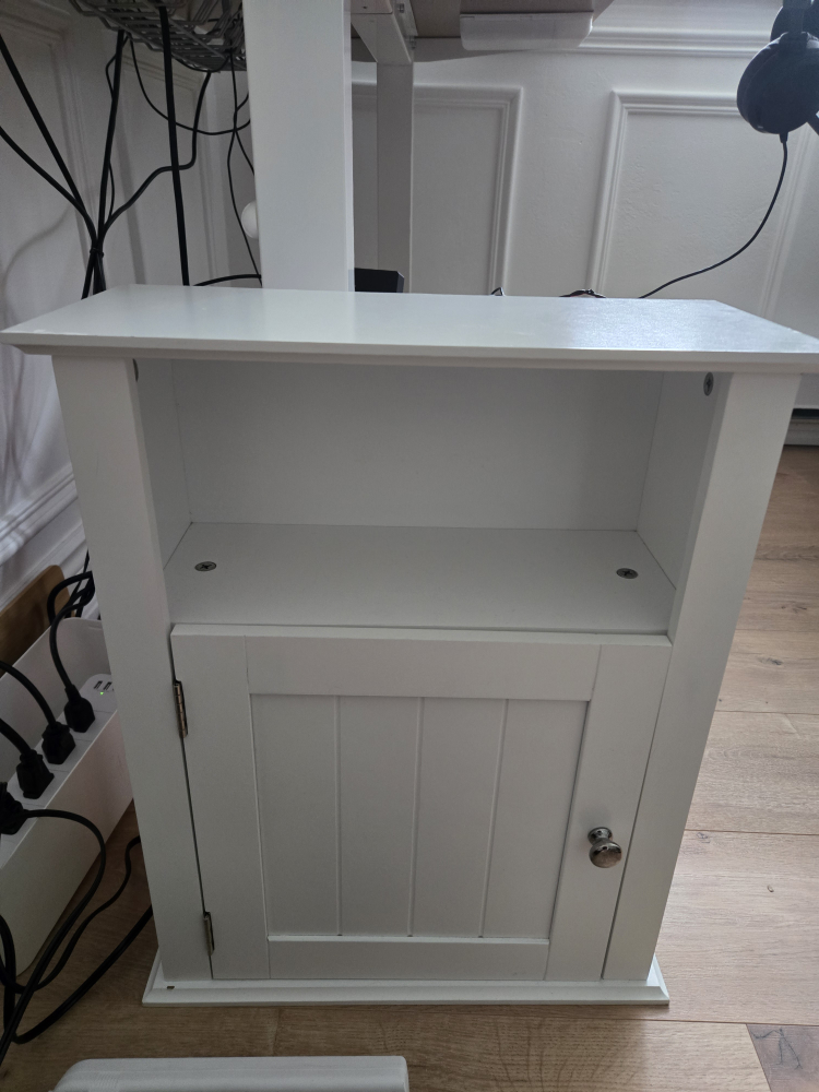Small wooden white cabinet