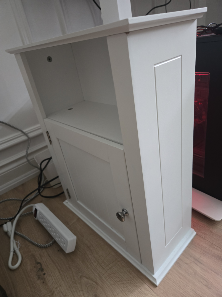 Small wooden white cabinet - photo 2