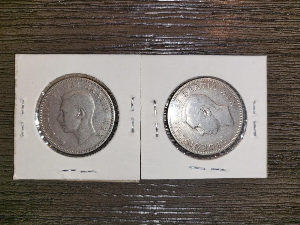 2 @1948 Canadian Silver Quarters image indicator(4)