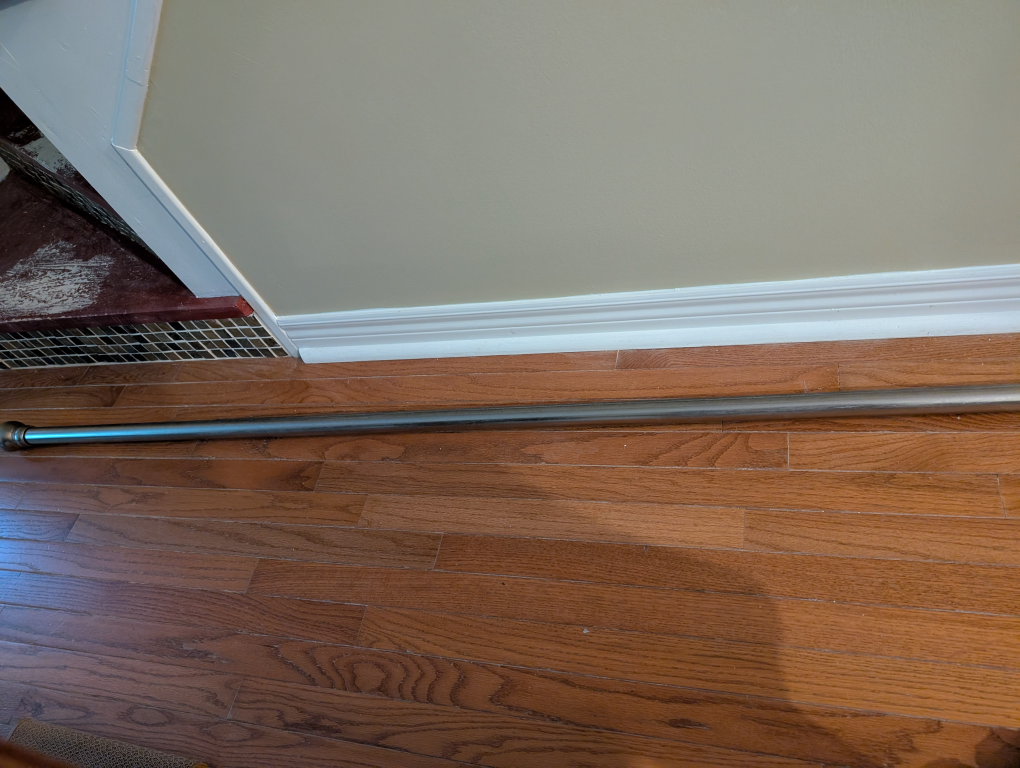 Simons curtain panels w/ curtain Rod