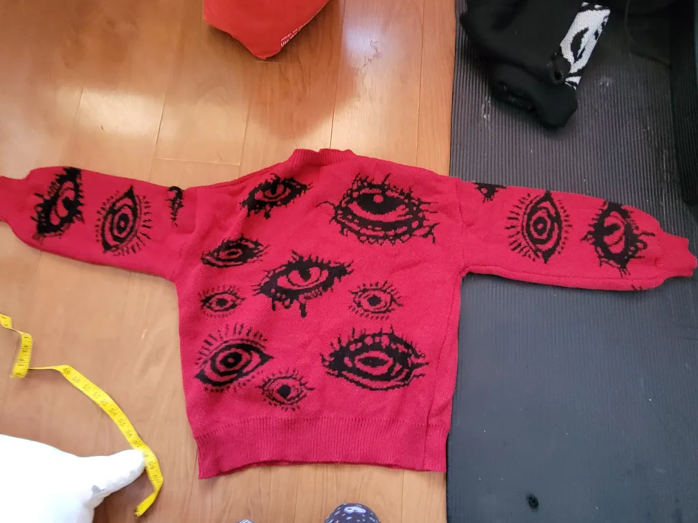 Red Eye Print Sweater thumbnail