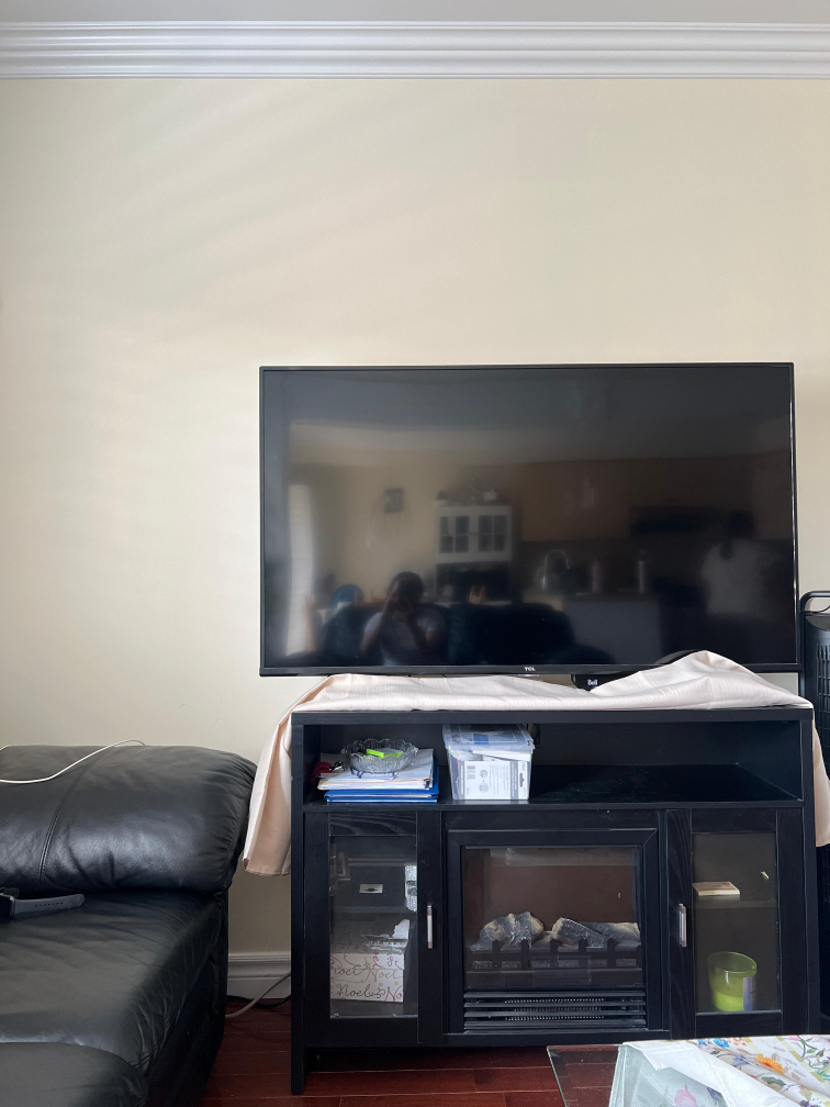 Black TV Stand with Electric Fireplace - photo 3